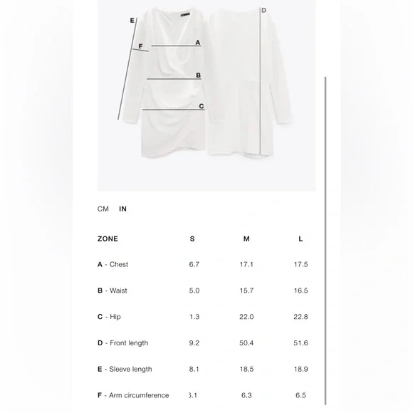 Zara STRIPED SHIRT DRESS ZW COLLECTION $89.90 Size Large NWT - Picture 7 of 7